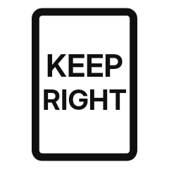 A white vertical rectangle with a black border and black legend